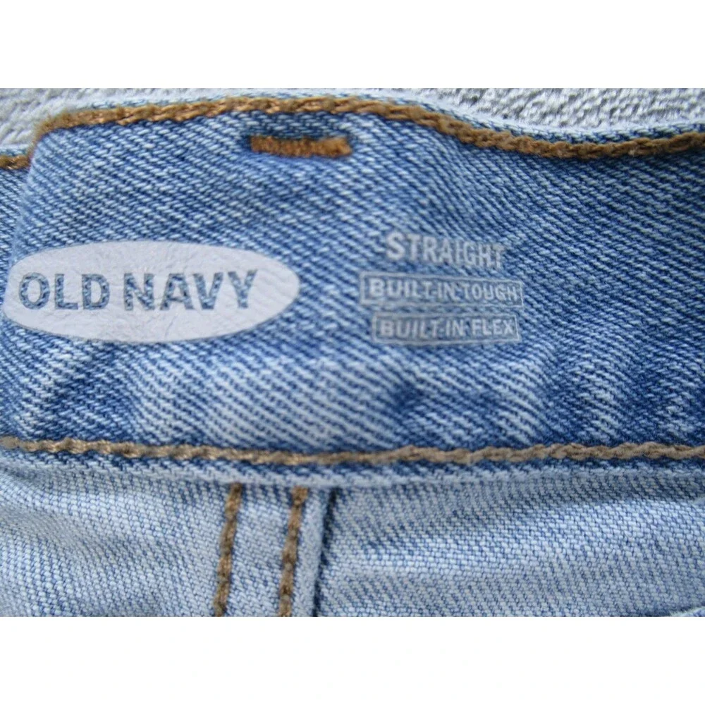 Old Navy Jeans Mens 36x32 (Actual 34x29) Built-In Flex Straight Leg Blue